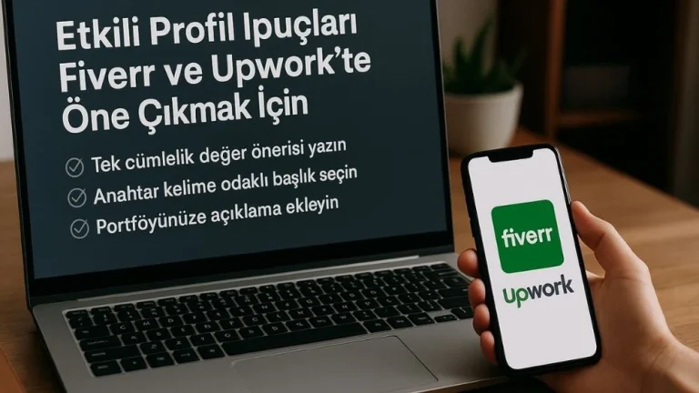 Fiverr ve Upwork’te Öne Çıkmak İçin Etkili Profil İpuçları
