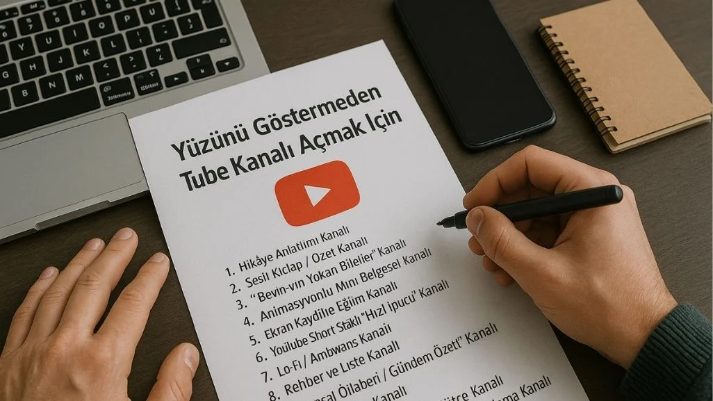 Yüzünü Göstermeden YouTube Kanalı Açmak İçin 20 Fikir