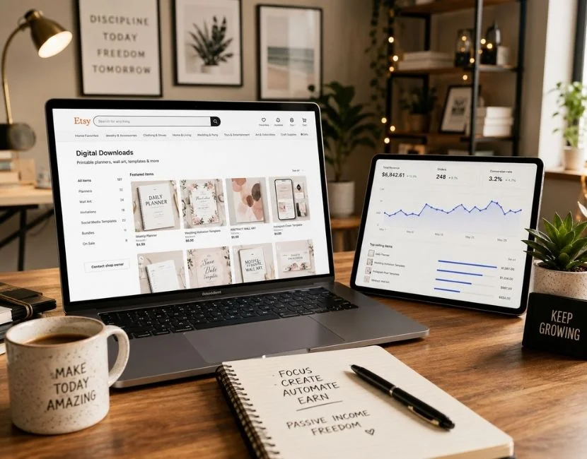 Etsy Üzerinden Sadece Dijital Ürün Satarak Gelir Elde Etmek