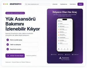 Asansorex.com Yük Asansörü Bakımını İzlenebilir Kılıyor